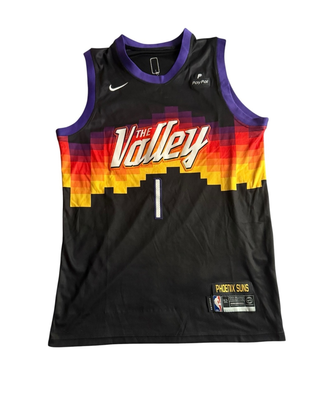 Nike Phoenix Suns 'The Valley' Black Purple size 52 Devin Booker